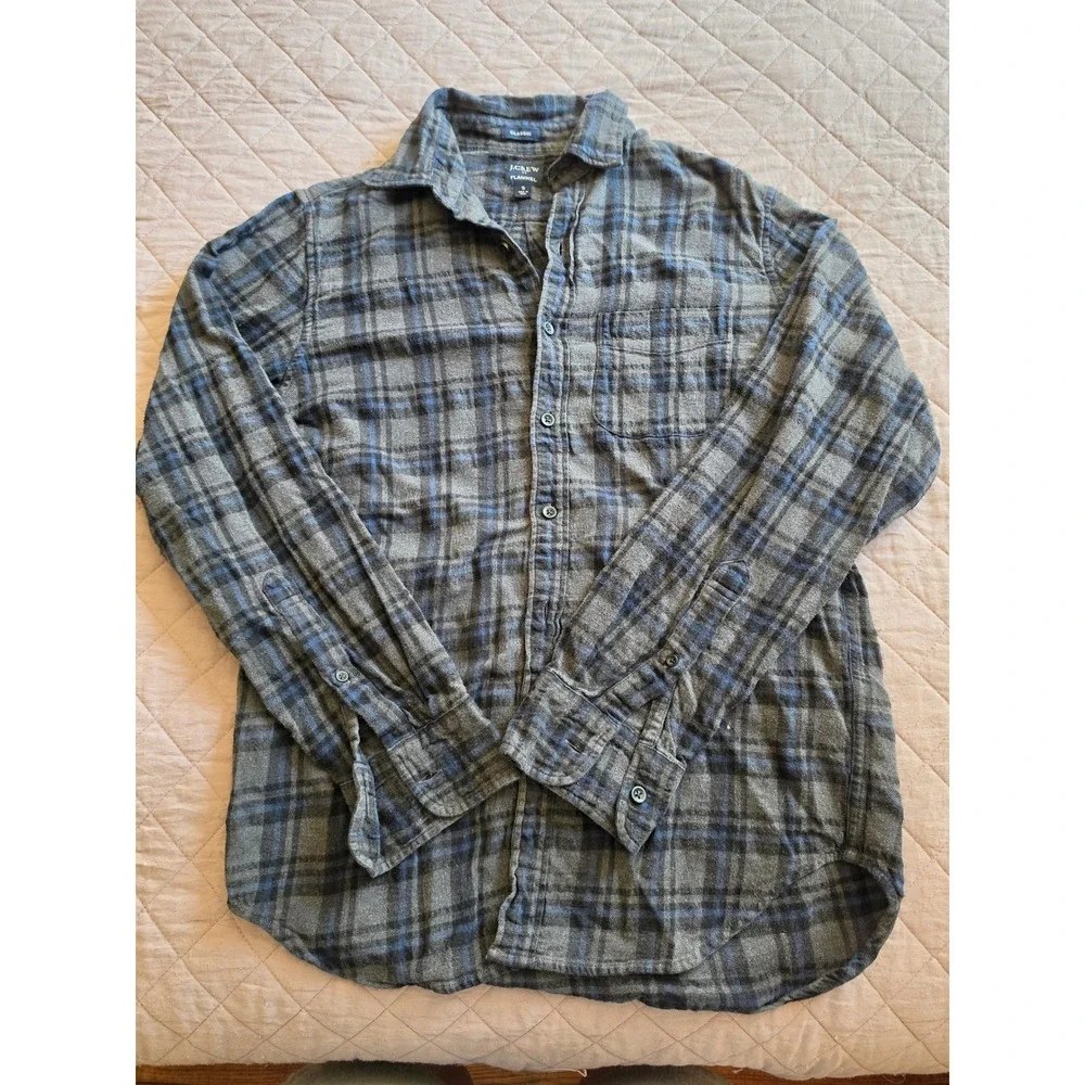 J. Crew plaid western flannel